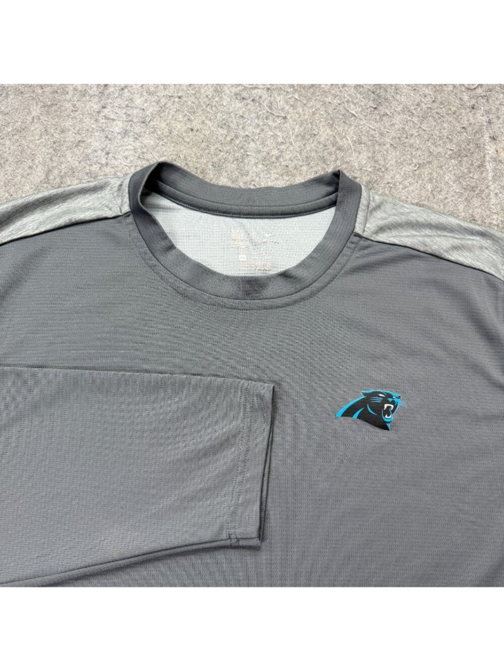 Carolina Panthers Nike Shirt Men 3XL Gray Long Sleeve Crew Neck DRI-FIT